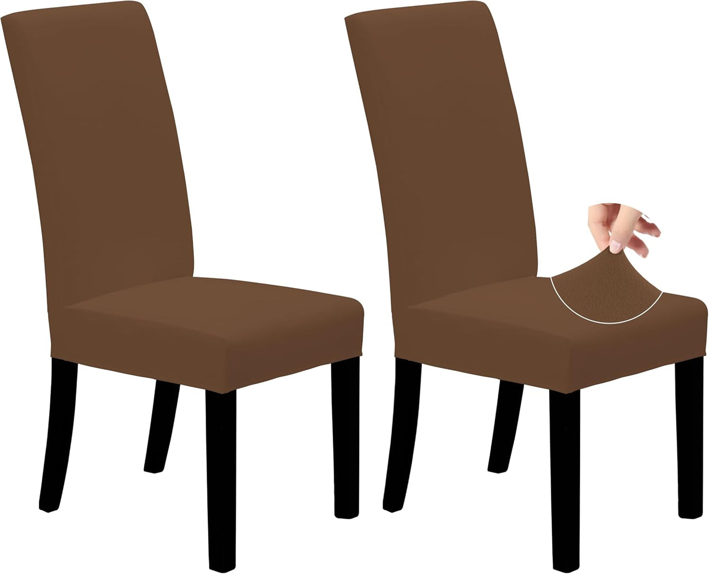 Easy-Going Dining Chair Covers Stretch Dining Room Chair Covers Set of 4, Parsons Chair Slipcovers for Dining Room, Ceremony, Banquet, Ivory