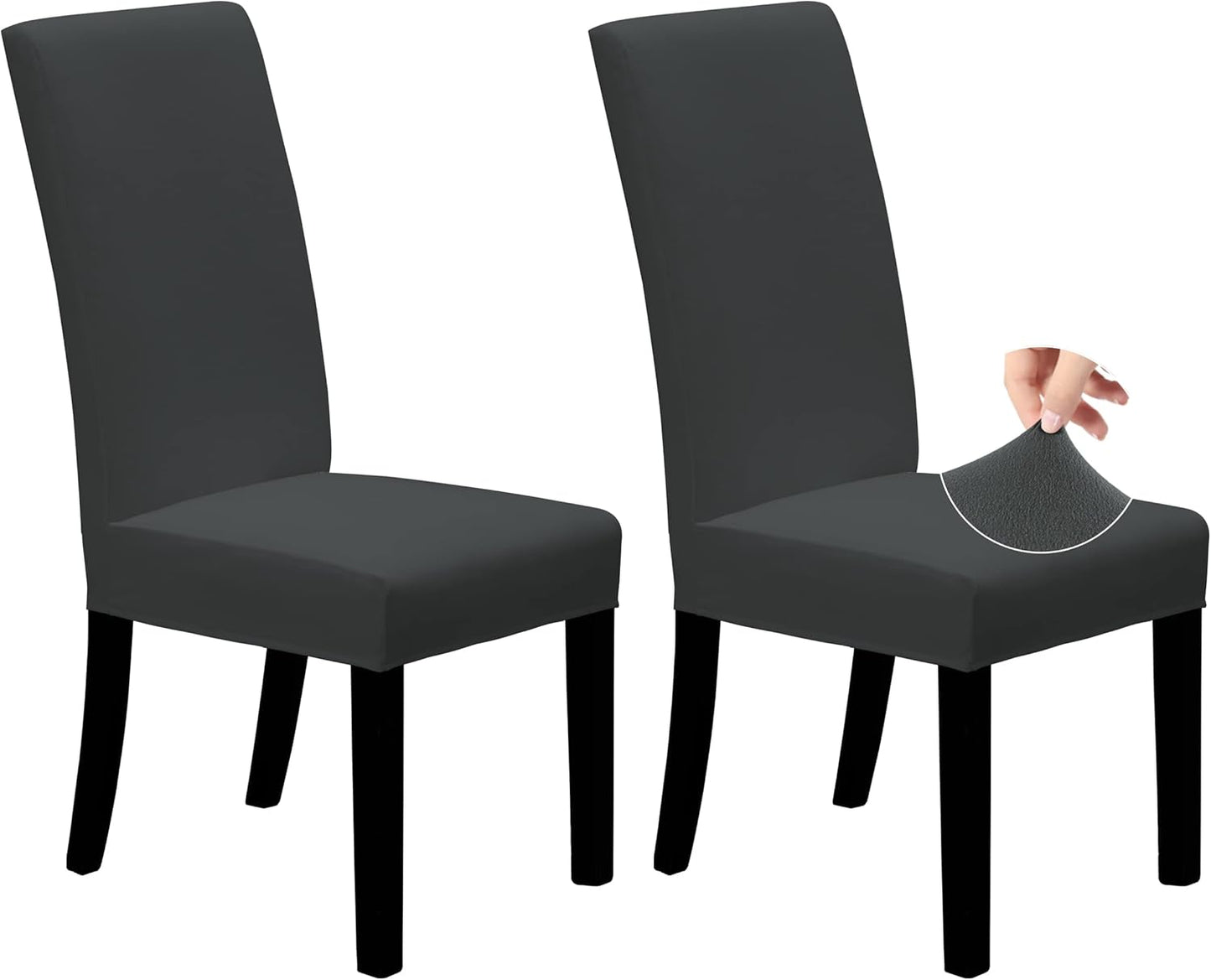 Easy-Going Dining Chair Covers Stretch Dining Room Chair Covers Set of 4, Parsons Chair Slipcovers for Dining Room, Ceremony, Banquet, Ivory