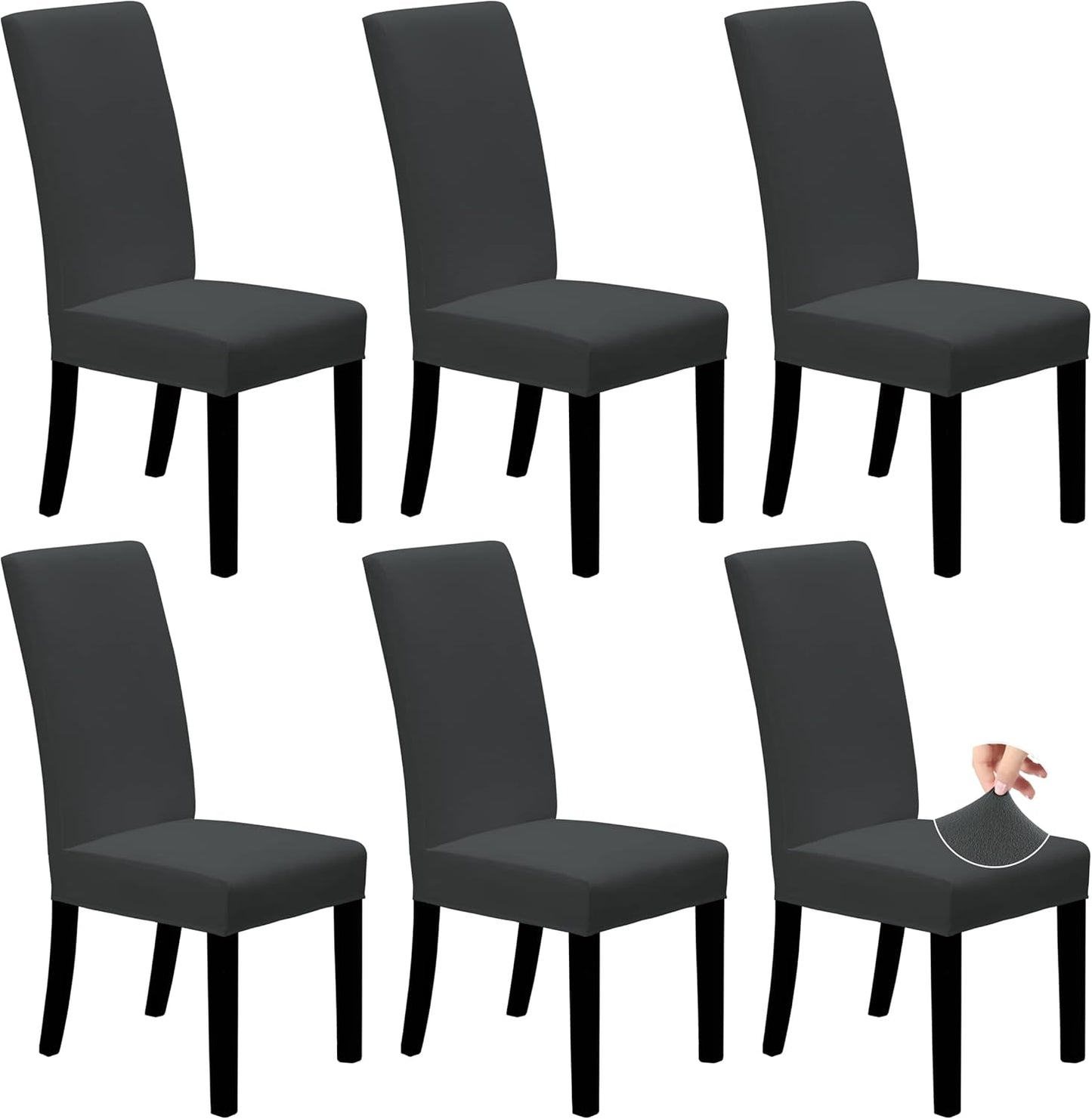 Easy-Going Dining Chair Covers Stretch Dining Room Chair Covers Set of 4, Parsons Chair Slipcovers for Dining Room, Ceremony, Banquet, Ivory
