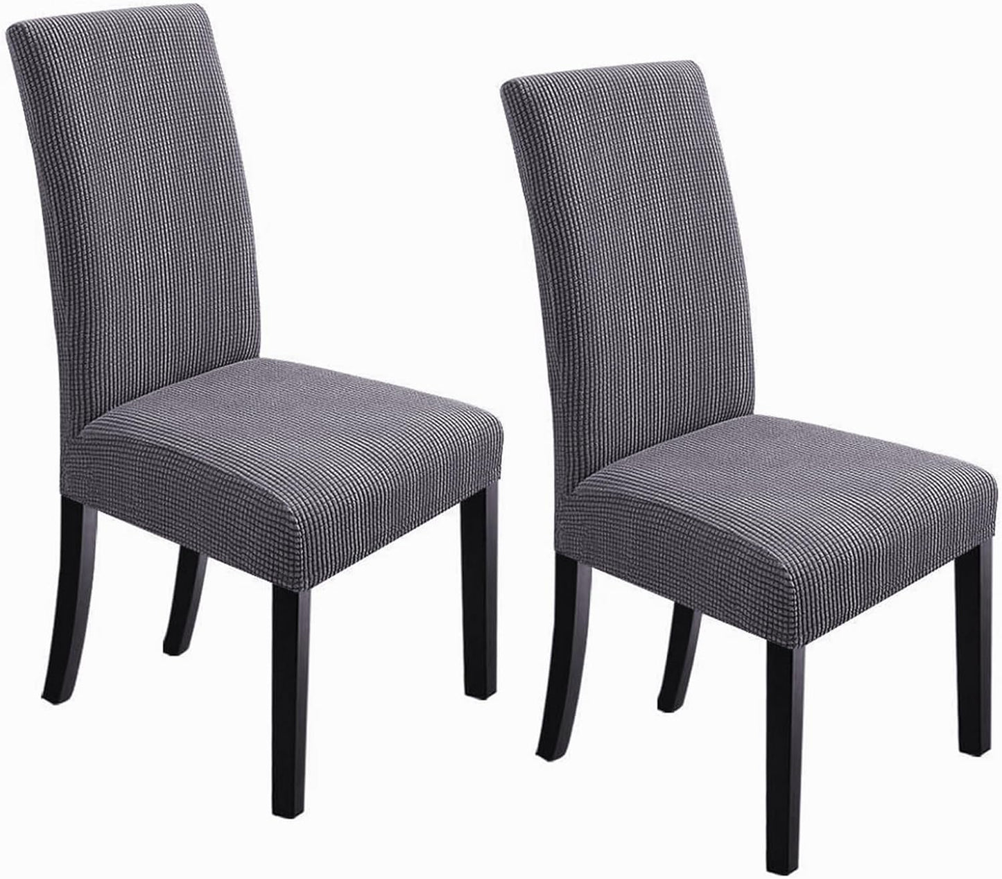 NORTHERN BROTHERS Dining Room Chair Covers Set of 6, Removable Washable Chair Covers for Dining Chairs Stretch Parson Chair Slipcover, Khaki