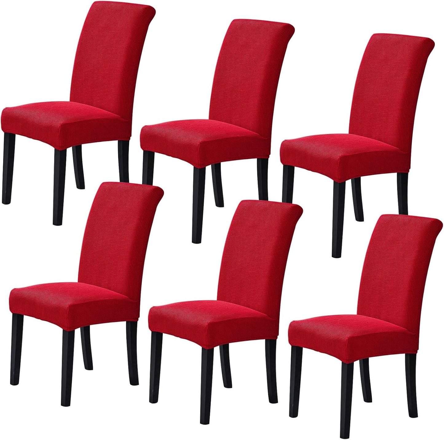 Howhic Stretch Chair Covers for Dining Room Set of 4, Removable Washable Dining Room Chair Covers, Dining Chair Slipcovers Seat Protector, Great for Home and Banquet Decoration (Ivory, 4 Pack)