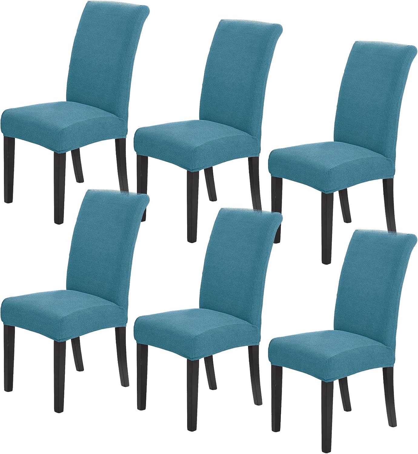 Howhic Stretch Chair Covers for Dining Room Set of 4, Removable Washable Dining Room Chair Covers, Dining Chair Slipcovers Seat Protector, Great for Home and Banquet Decoration (Ivory, 4 Pack)
