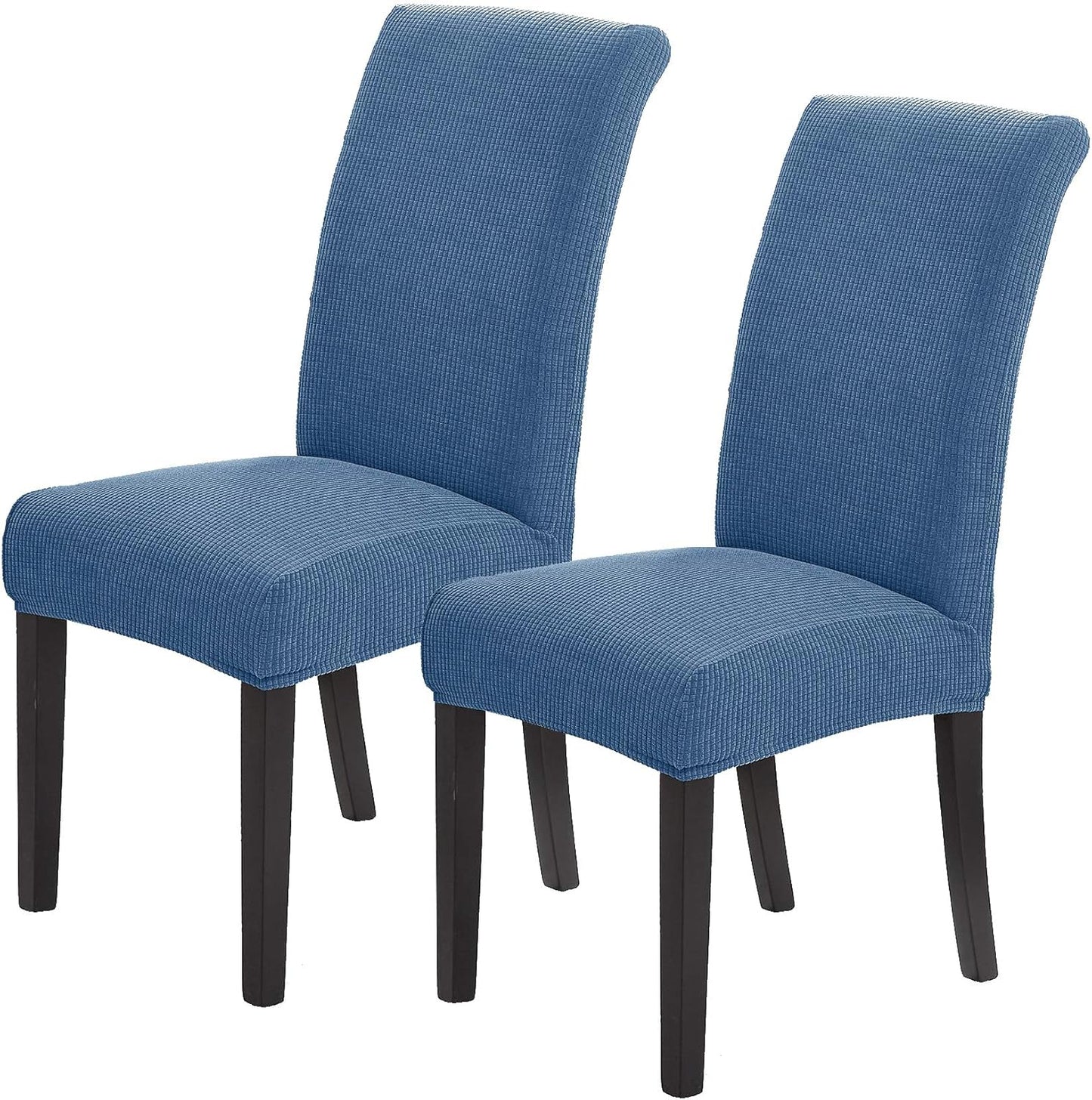 Howhic Stretch Chair Covers for Dining Room Set of 4, Removable Washable Dining Room Chair Covers, Dining Chair Slipcovers Seat Protector, Great for Home and Banquet Decoration (Ivory, 4 Pack)