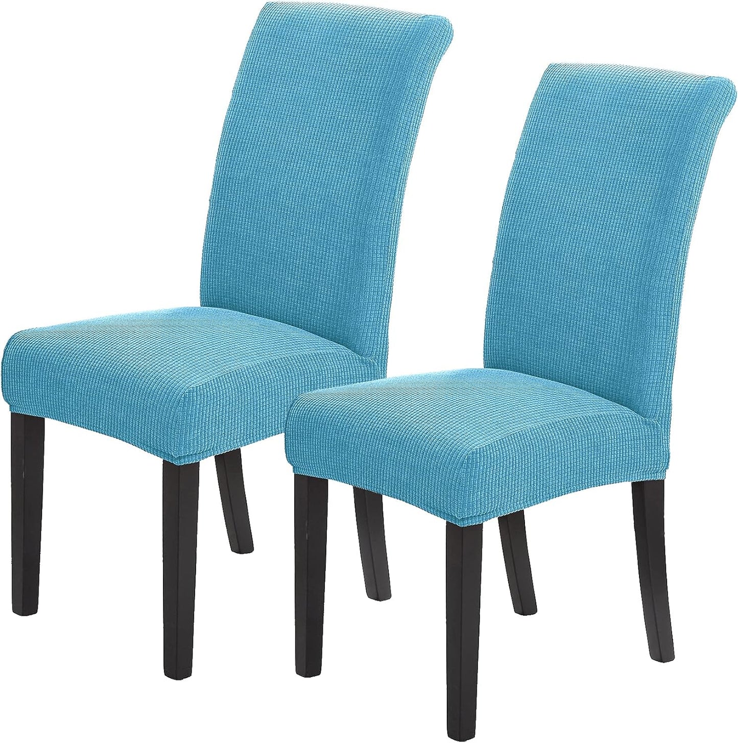 Howhic Stretch Chair Covers for Dining Room Set of 4, Removable Washable Dining Room Chair Covers, Dining Chair Slipcovers Seat Protector, Great for Home and Banquet Decoration (Ivory, 4 Pack)
