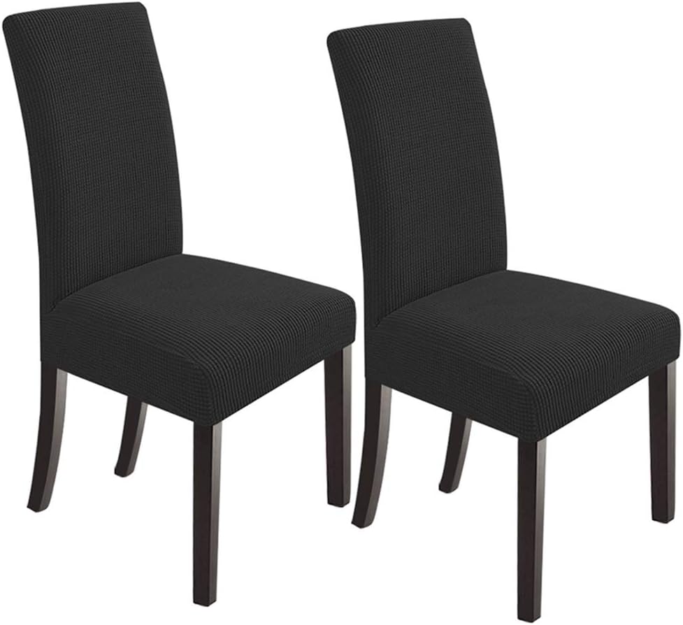 NORTHERN BROTHERS Dining Room Chair Covers Set of 6, Removable Washable Chair Covers for Dining Chairs Stretch Parson Chair Slipcover, Khaki