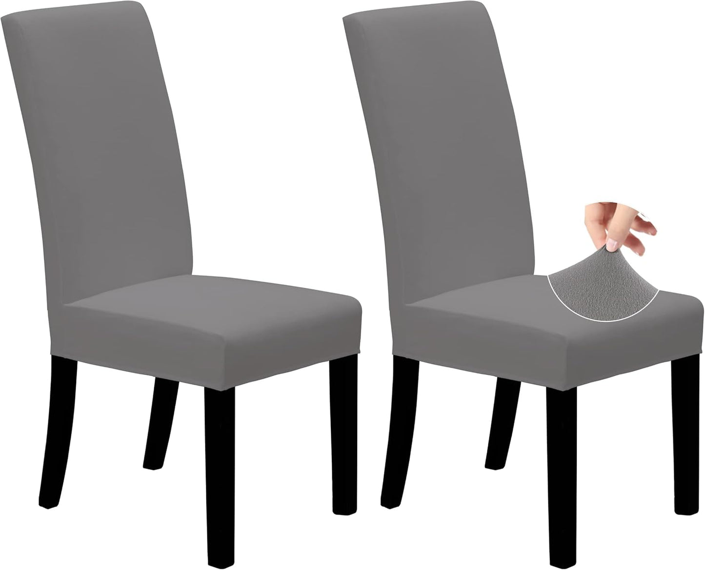 Easy-Going Dining Chair Covers Stretch Dining Room Chair Covers Set of 4, Parsons Chair Slipcovers for Dining Room, Ceremony, Banquet, Ivory