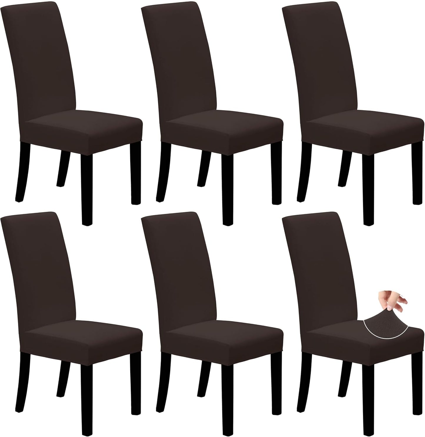 Easy-Going Dining Chair Covers Stretch Dining Room Chair Covers Set of 4, Parsons Chair Slipcovers for Dining Room, Ceremony, Banquet, Ivory