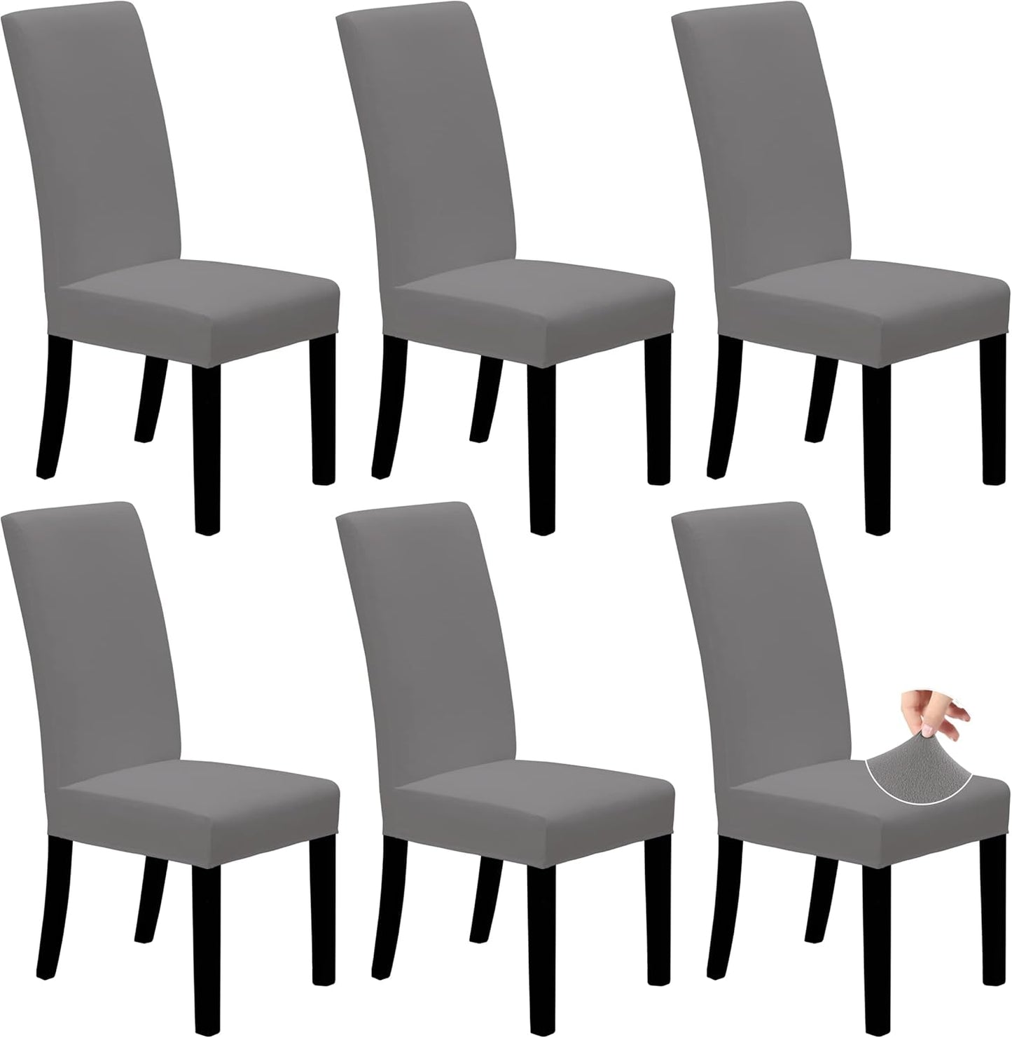 Easy-Going Dining Chair Covers Stretch Dining Room Chair Covers Set of 4, Parsons Chair Slipcovers for Dining Room, Ceremony, Banquet, Ivory