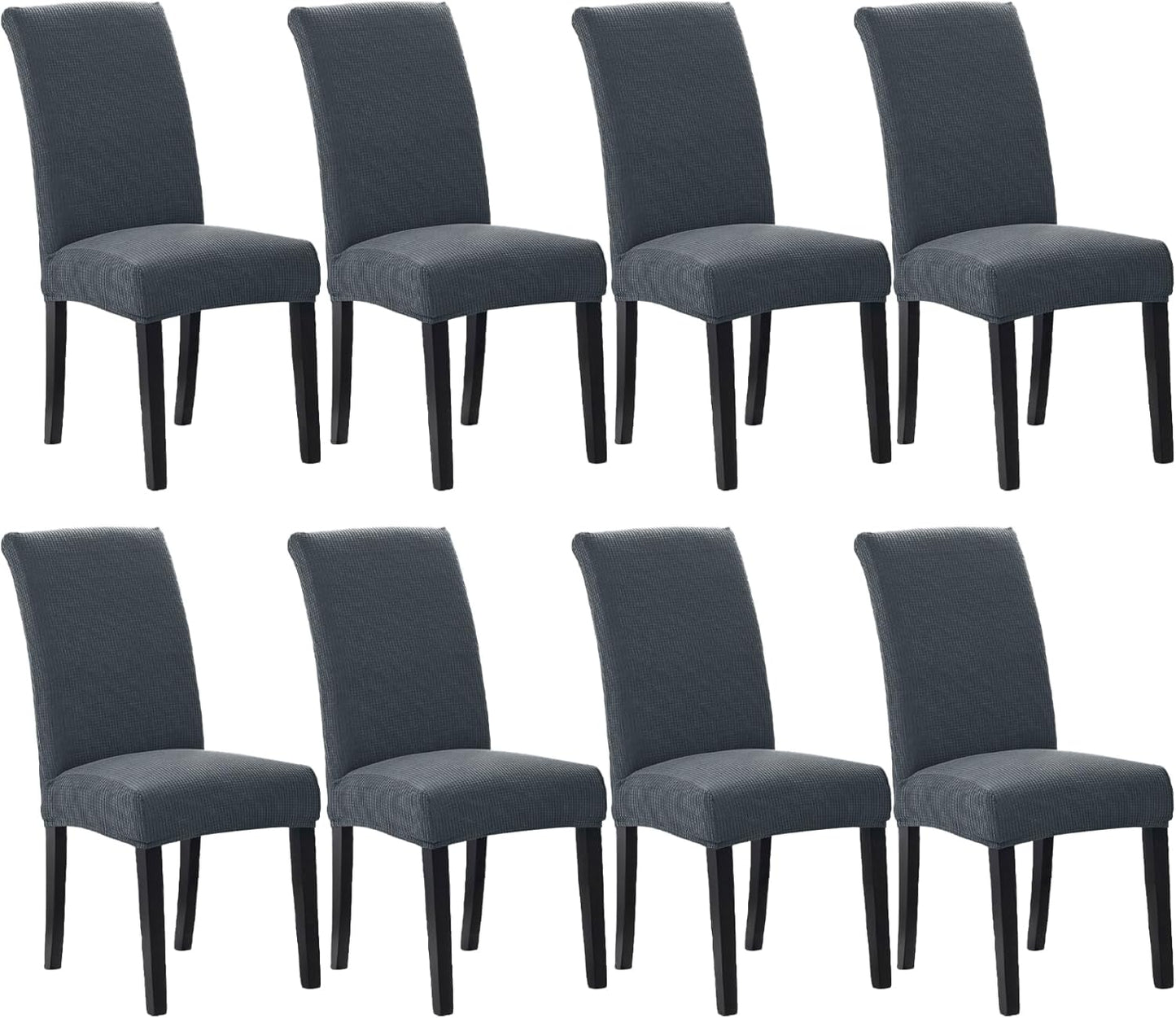Howhic Stretch Chair Covers for Dining Room Set of 4, Removable Washable Dining Room Chair Covers, Dining Chair Slipcovers Seat Protector, Great for Home and Banquet Decoration (Ivory, 4 Pack)
