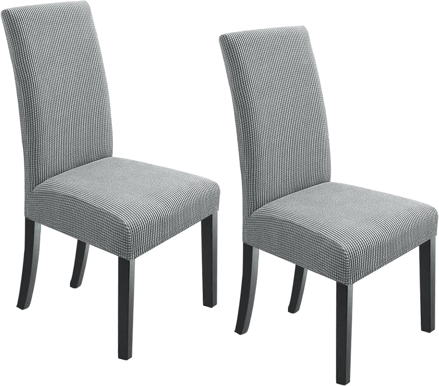 NORTHERN BROTHERS Dining Room Chair Covers Set of 6, Removable Washable Chair Covers for Dining Chairs Stretch Parson Chair Slipcover, Khaki