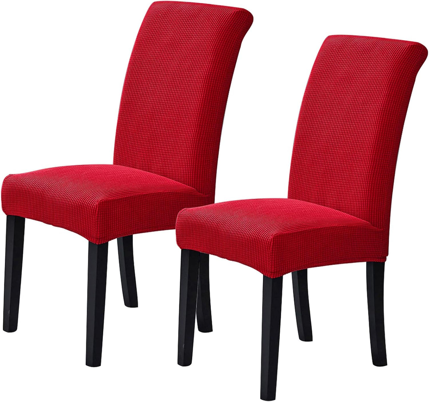 Howhic Stretch Chair Covers for Dining Room Set of 4, Removable Washable Dining Room Chair Covers, Dining Chair Slipcovers Seat Protector, Great for Home and Banquet Decoration (Ivory, 4 Pack)