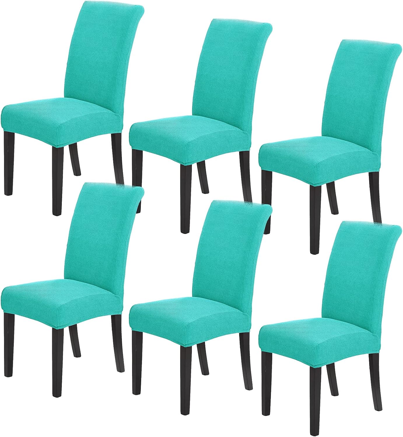 Howhic Stretch Chair Covers for Dining Room Set of 4, Removable Washable Dining Room Chair Covers, Dining Chair Slipcovers Seat Protector, Great for Home and Banquet Decoration (Ivory, 4 Pack)