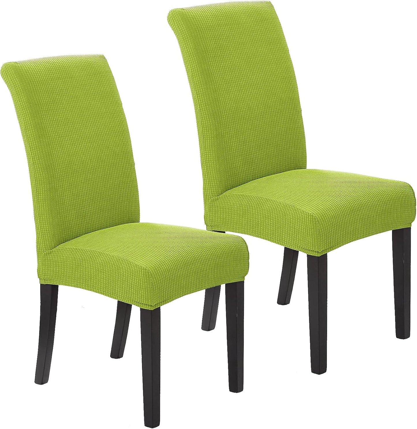 Howhic Stretch Chair Covers for Dining Room Set of 4, Removable Washable Dining Room Chair Covers, Dining Chair Slipcovers Seat Protector, Great for Home and Banquet Decoration (Ivory, 4 Pack)