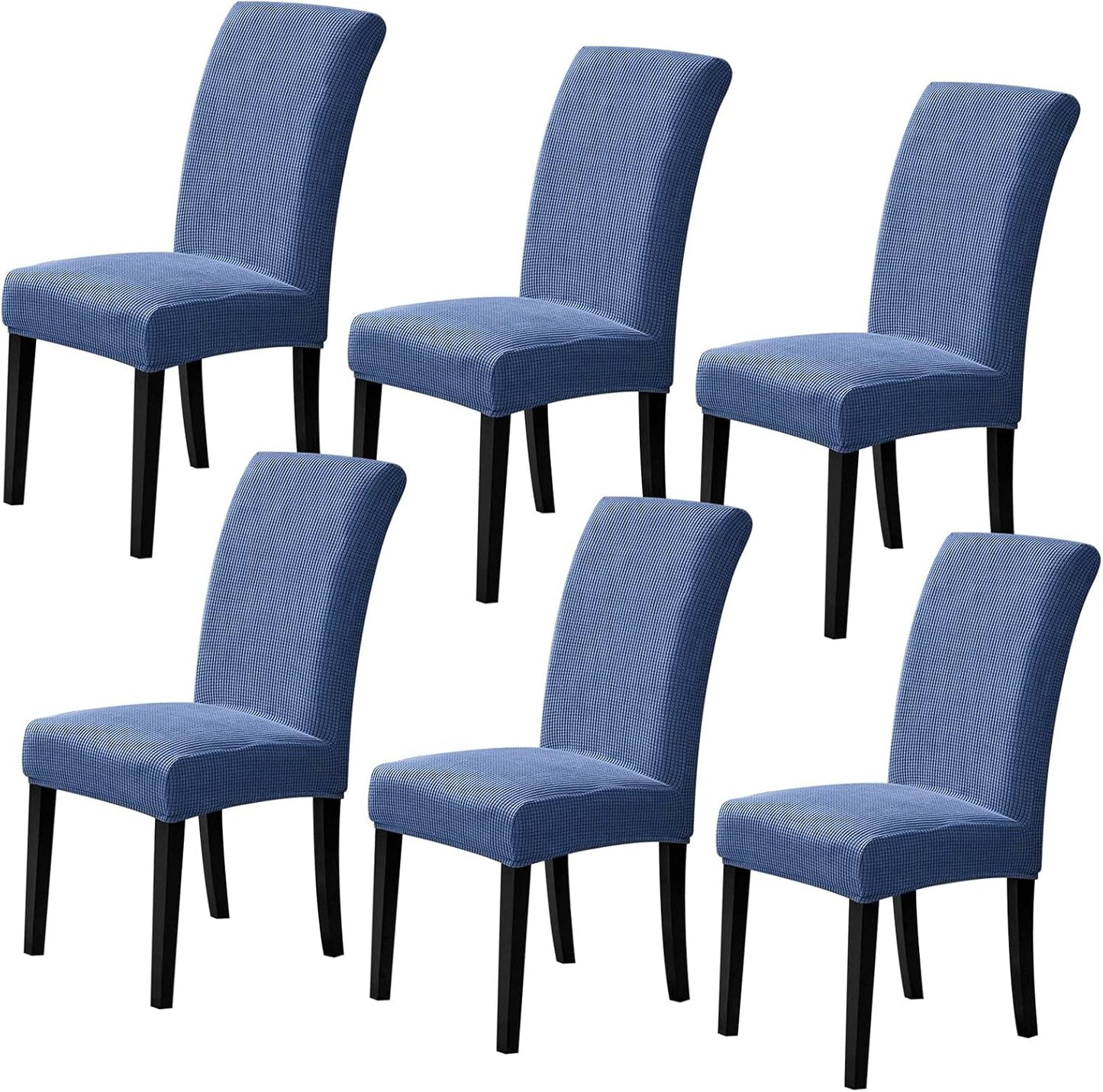 Howhic Stretch Chair Covers for Dining Room Set of 4, Removable Washable Dining Room Chair Covers, Dining Chair Slipcovers Seat Protector, Great for Home and Banquet Decoration (Ivory, 4 Pack)