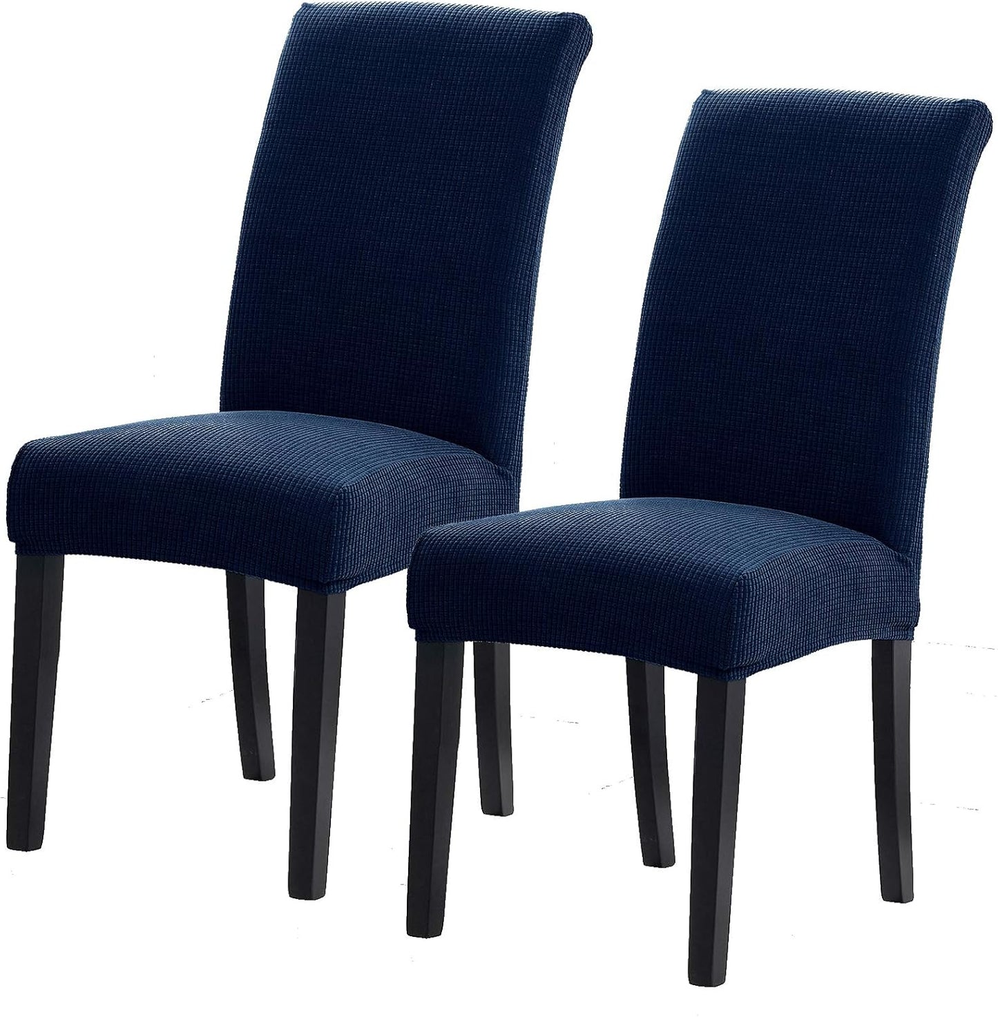 Howhic Stretch Chair Covers for Dining Room Set of 4, Removable Washable Dining Room Chair Covers, Dining Chair Slipcovers Seat Protector, Great for Home and Banquet Decoration (Ivory, 4 Pack)